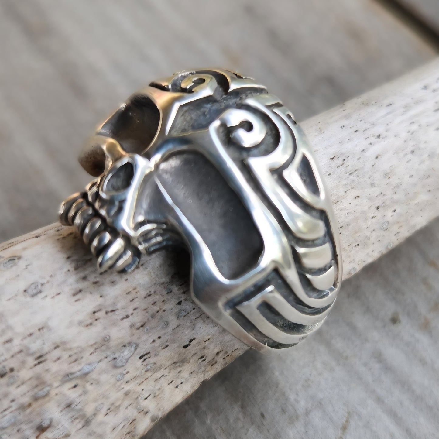 skull ring,925 sterling silver,tribal skull steampunk gothic punk, pirate,handmade,Celtic,skeleton,