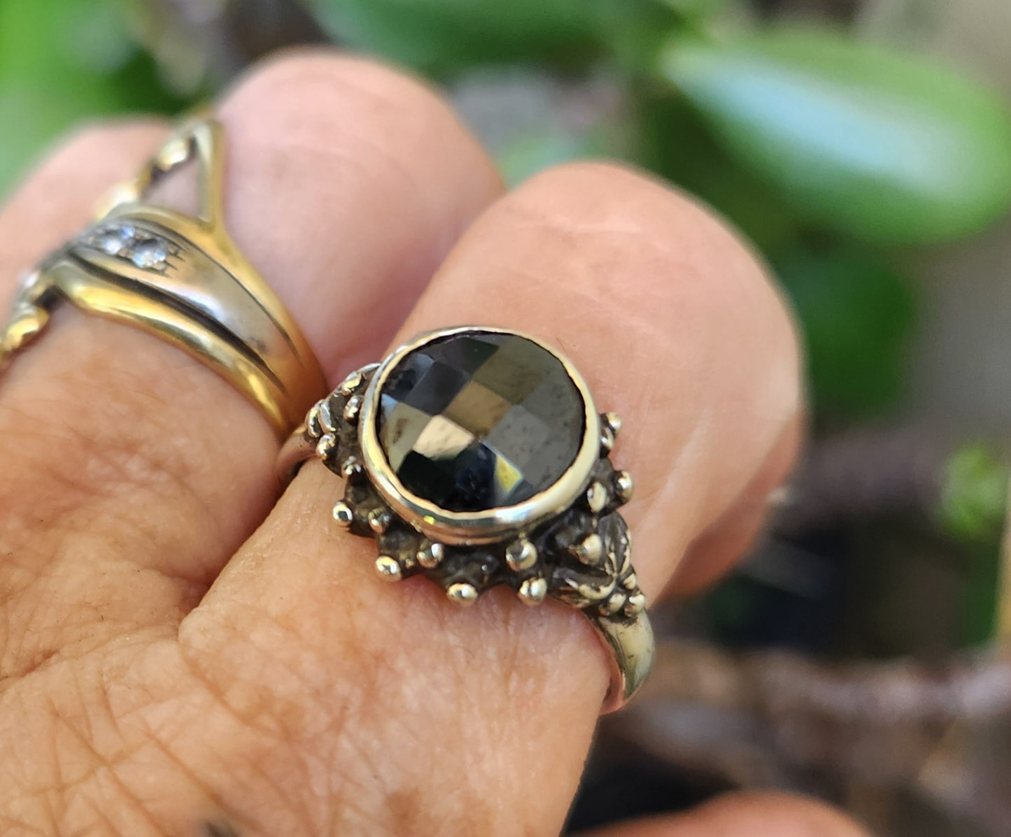 Amethyst cz ring,925 sterling silver, handmade,cubic zirconia goddess,boho,solitare ring,new age,ball ring,goddess,purple stone,
