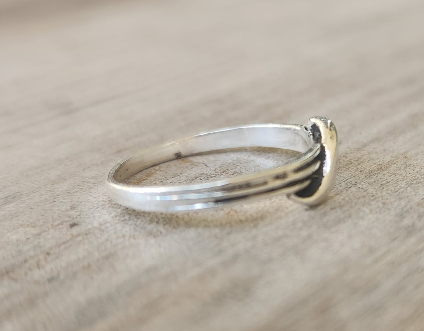 Small pinkie ring,925 Sterling silver, fine boho band