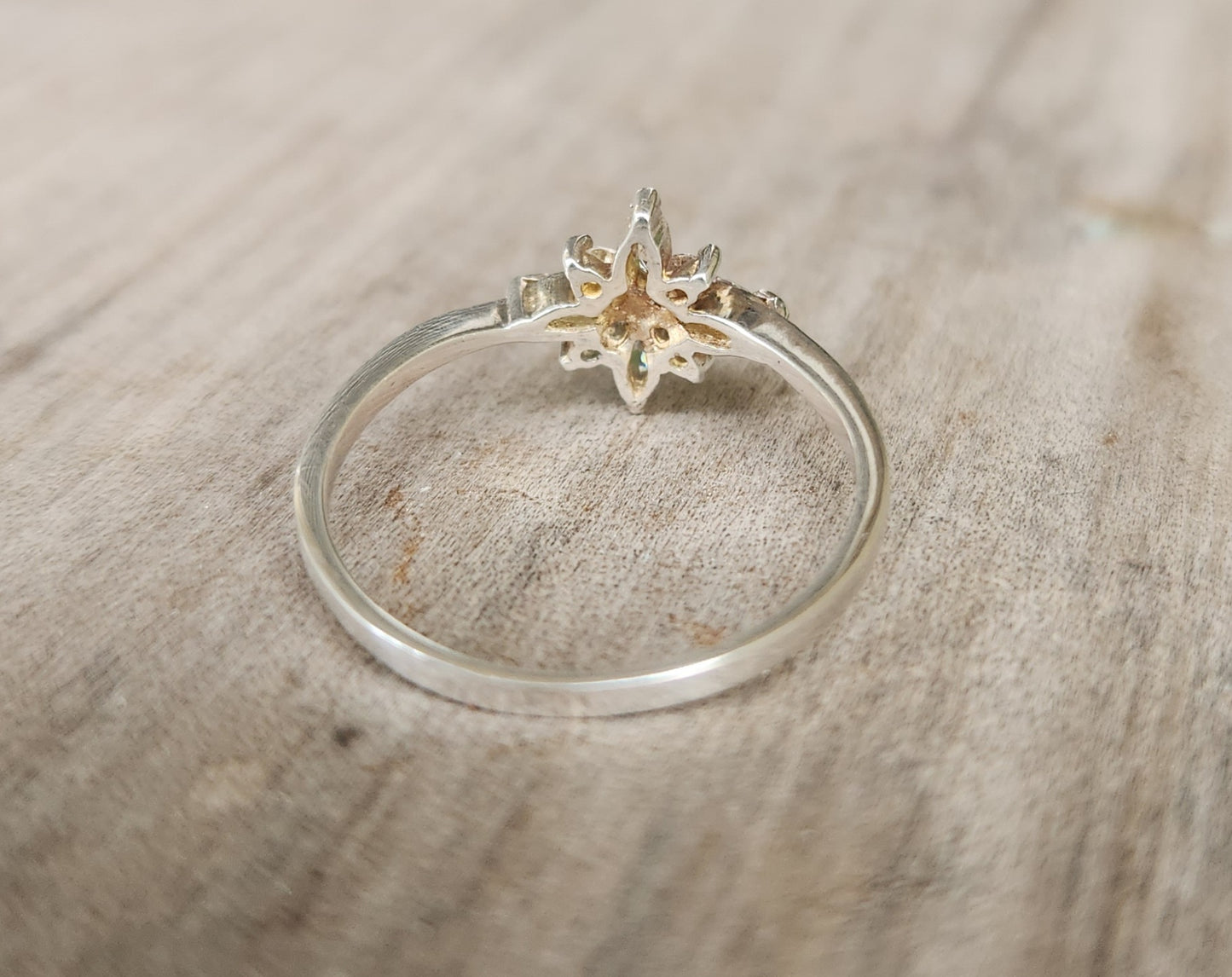 Small star Cz ring,925 sterling silver, dainty pinkie ,Cubic zirconia ,handmade, ring,goddess,boho