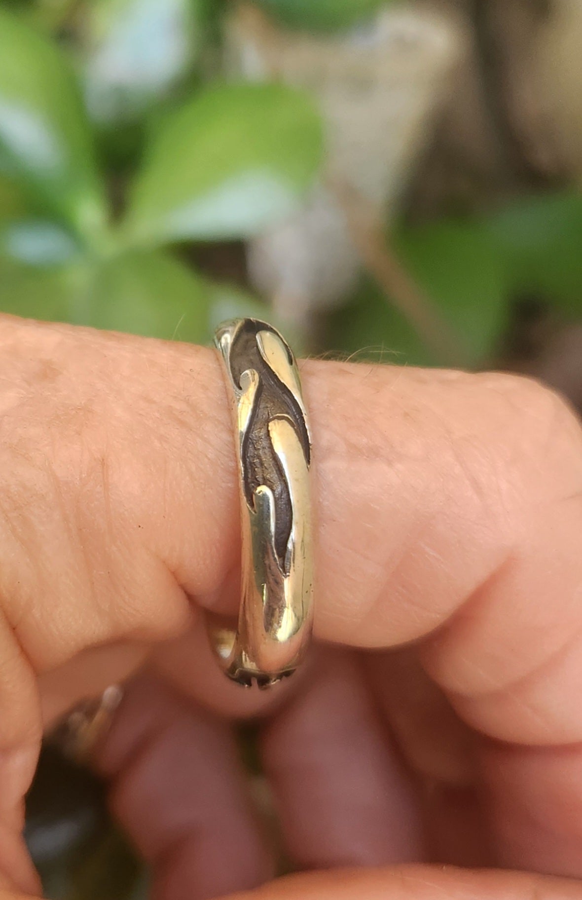 flame ring,925 sterling silver 5mm solid band,modern ornate ring,dress ring, wedding,rockabilly,hipster,handmade