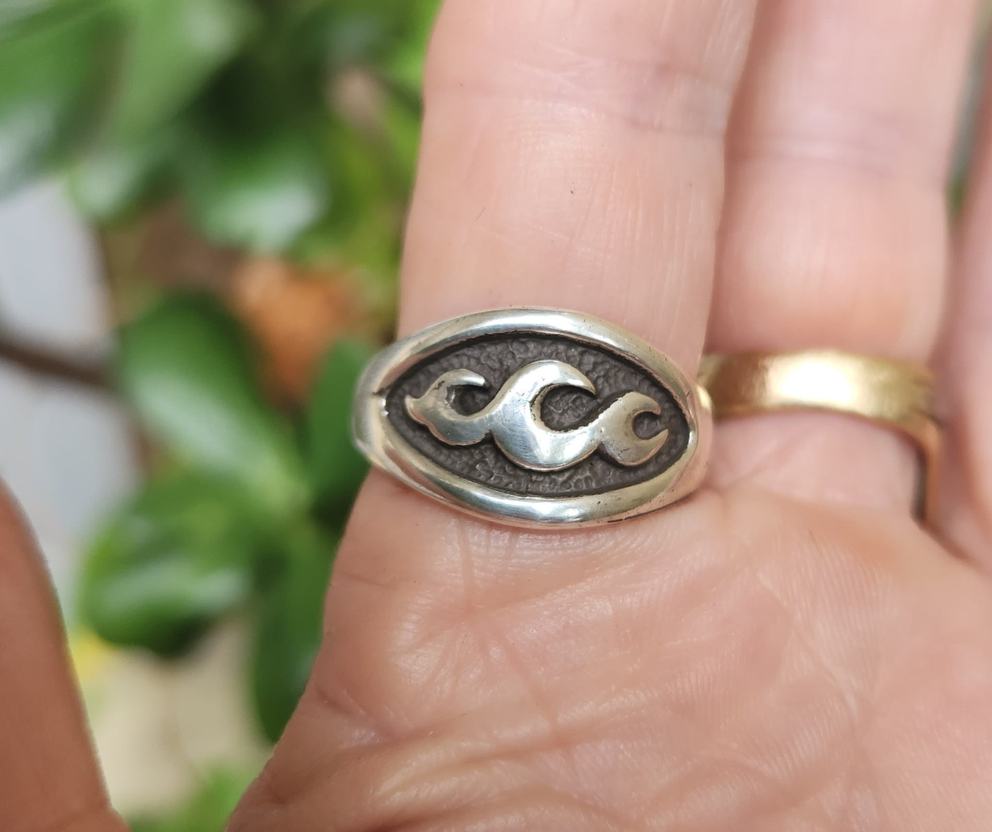 Wave Surf ring,925 sterling silver, ocean sea, ring
