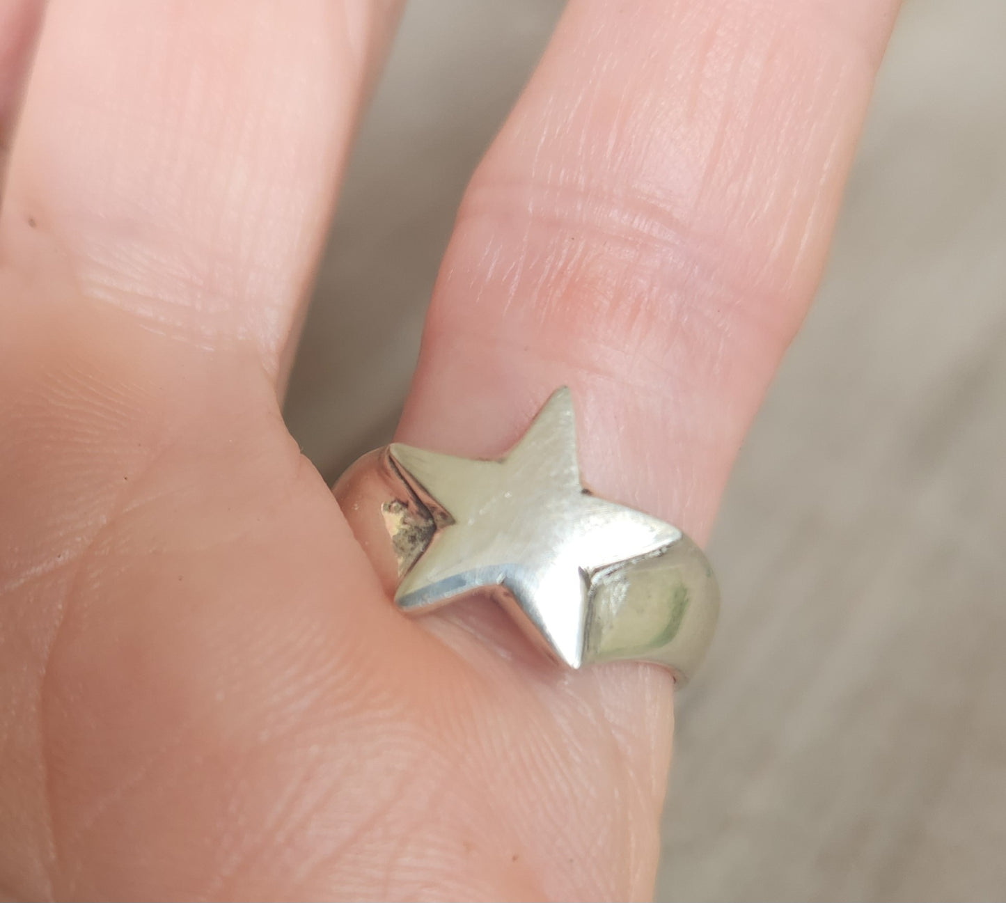Small star ring,925 sterling silver,pinkie ring