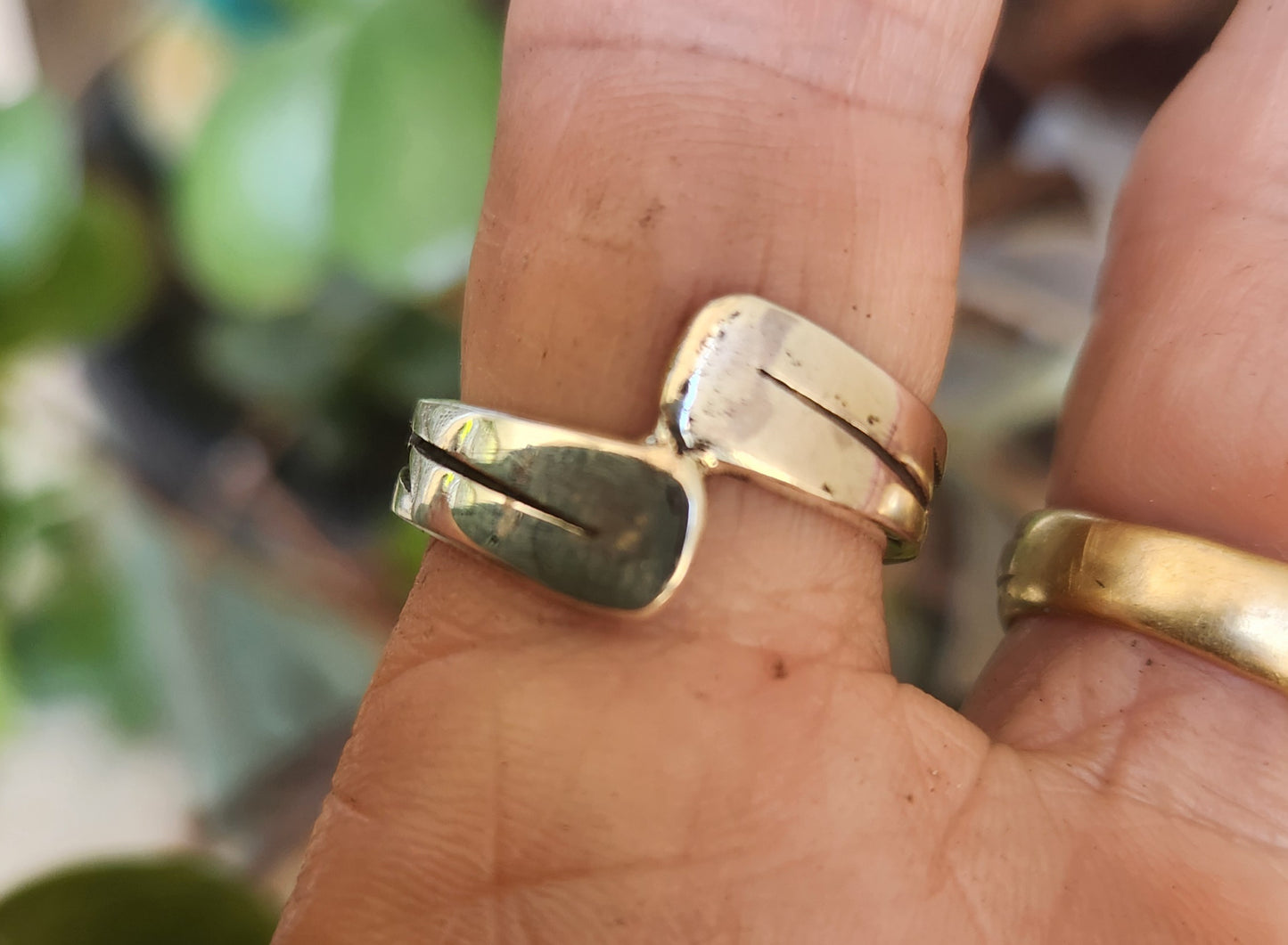 Lightening bolt ring,925 sterling silver,solid cross over band,handmade