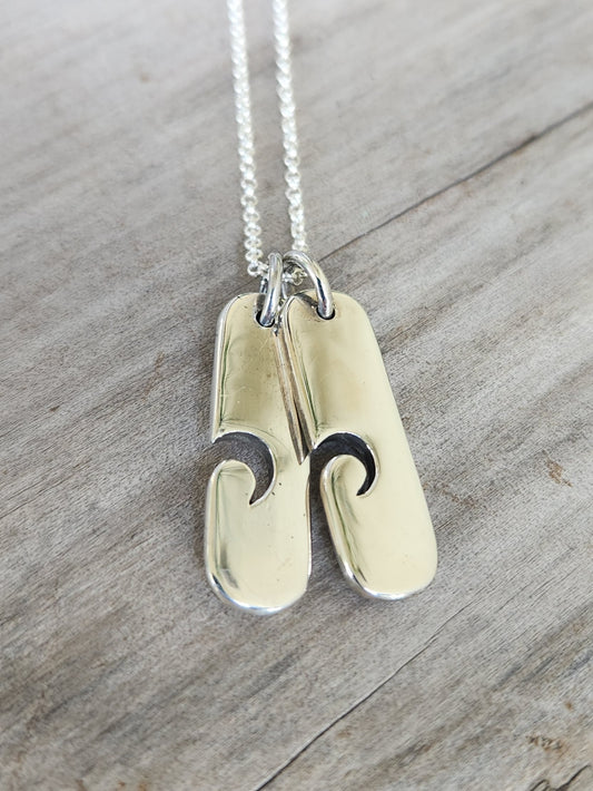 Wave sea pendant,925 sterling silver,marine, surf,fishing,dolphin, surfer,diver,snorkelling pendant,sailor, wave,surfer,surf,beach jewelry,handmade,