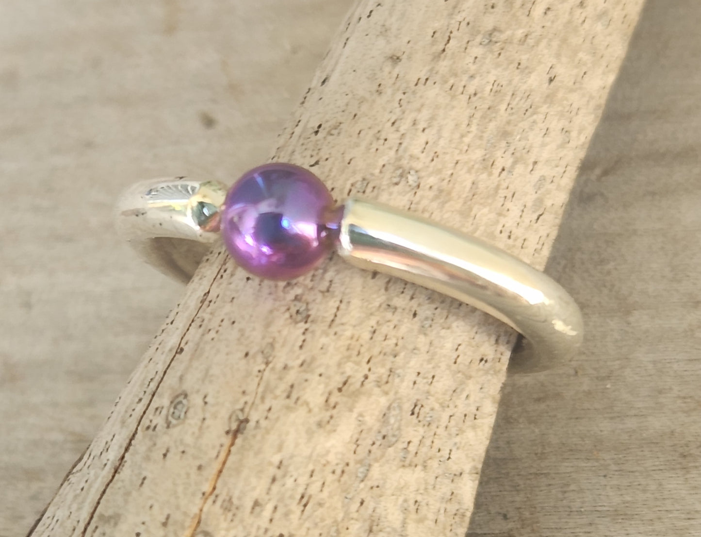 Silver ball ring,925 sterling silver,titanium ball ,3mm halo ring,chunky band,handmade,boho,goddess,round wedding bands,thick silver rings,