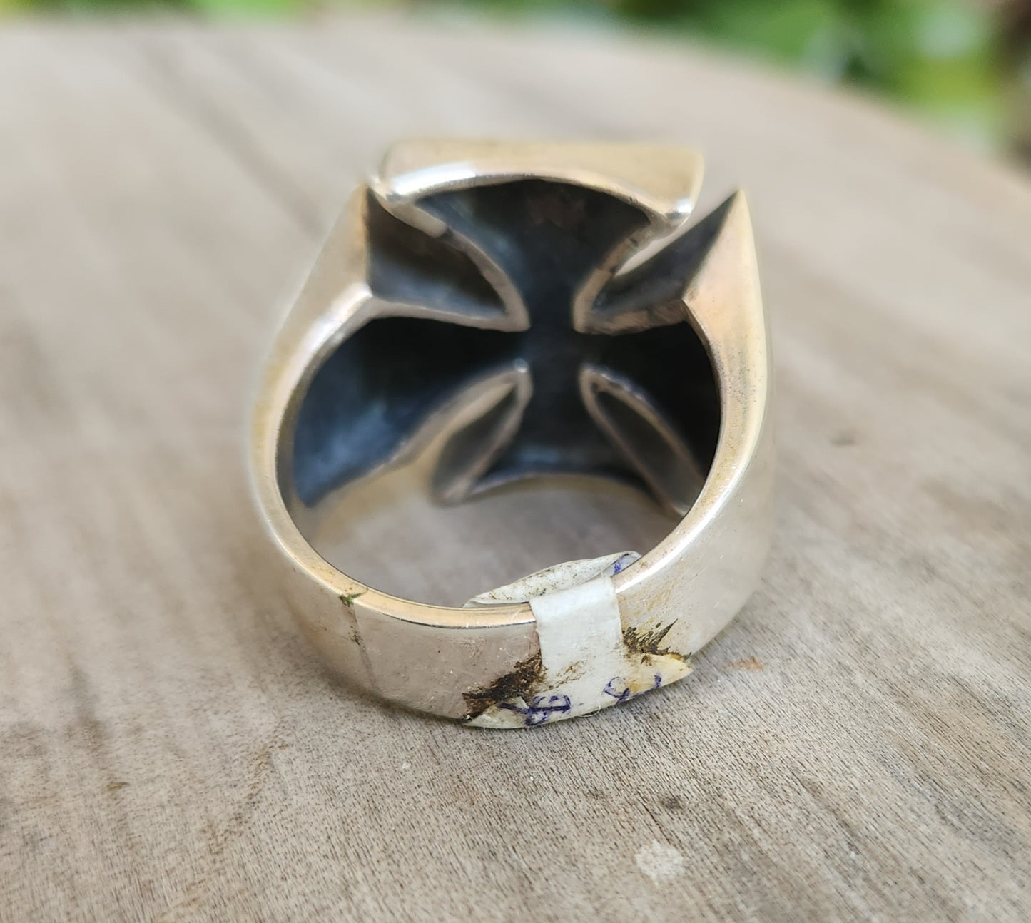west coast cross choppers ring,925 sterling silver even sided cross, gothic,punk,large chunky mans Maltese cross ring,mens fashion,hot rod,rockabilly, biker,
