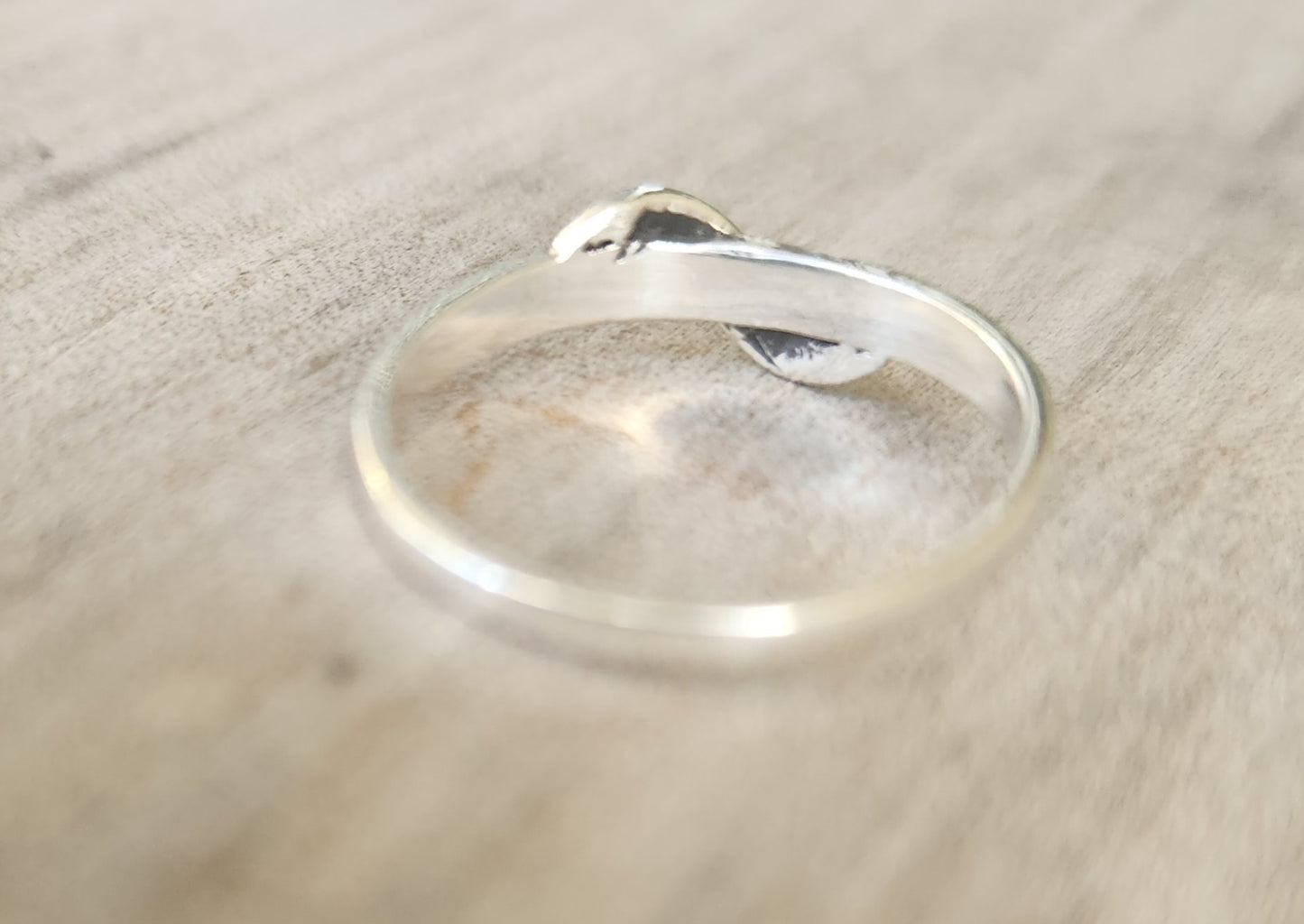 Small pinkie ring,925 Sterling silver, fine boho band