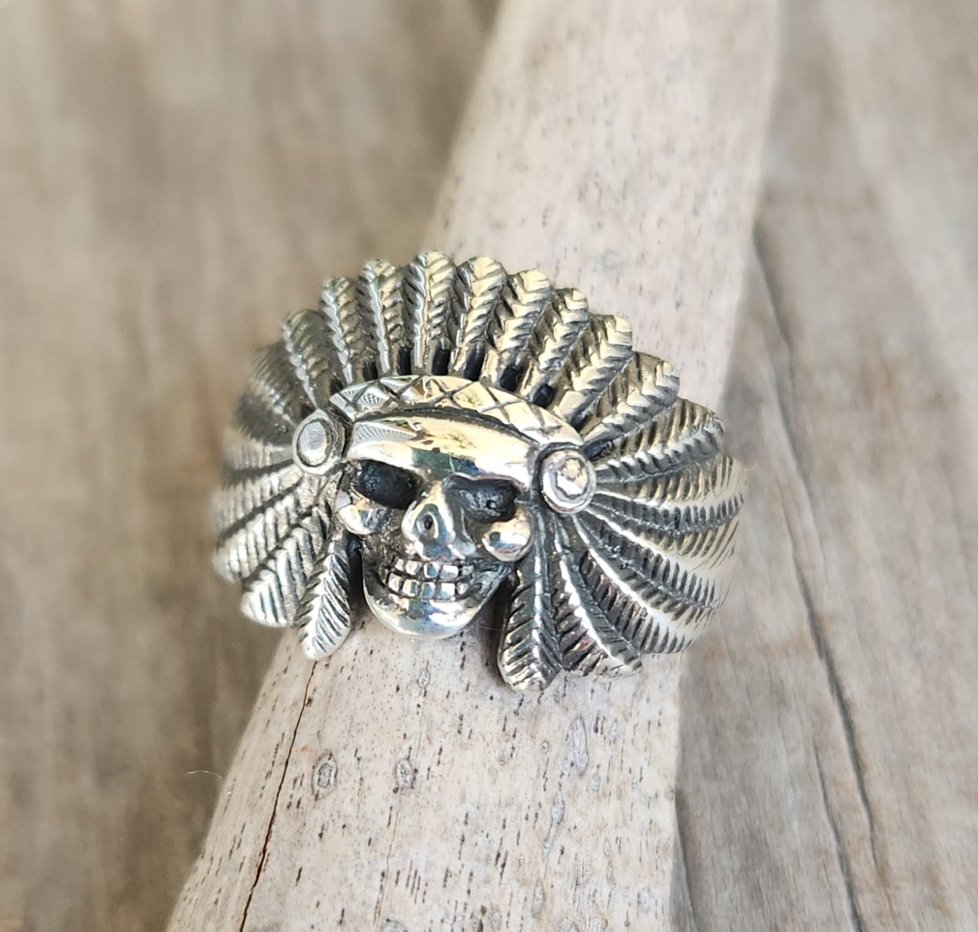 indian ring,sterling silver,skull ring,indian skull,Indian chief,tribal,boho ring,unisex,gypsy,eithnic,