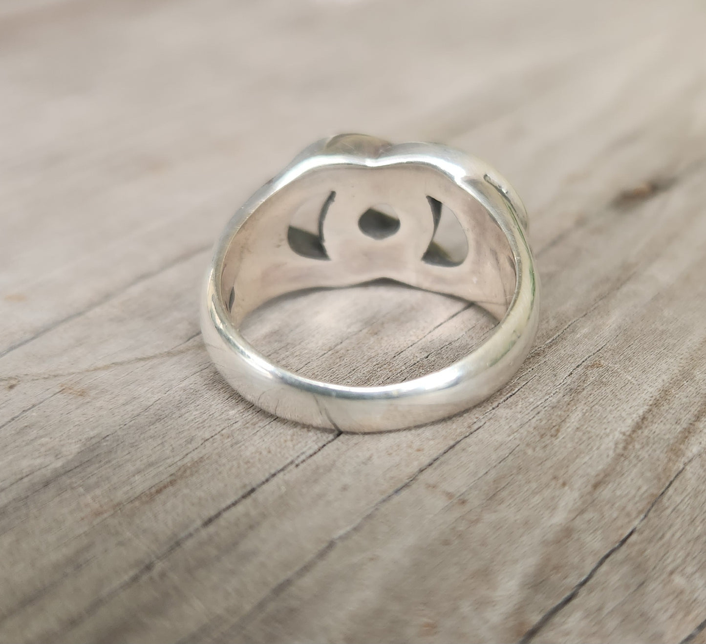 Chain ring,chain link,Cubic zirconia,cz,sterling silver,silver wedding ring,dress ring,bling, handmade,retro,boho,steampunk,hipster,