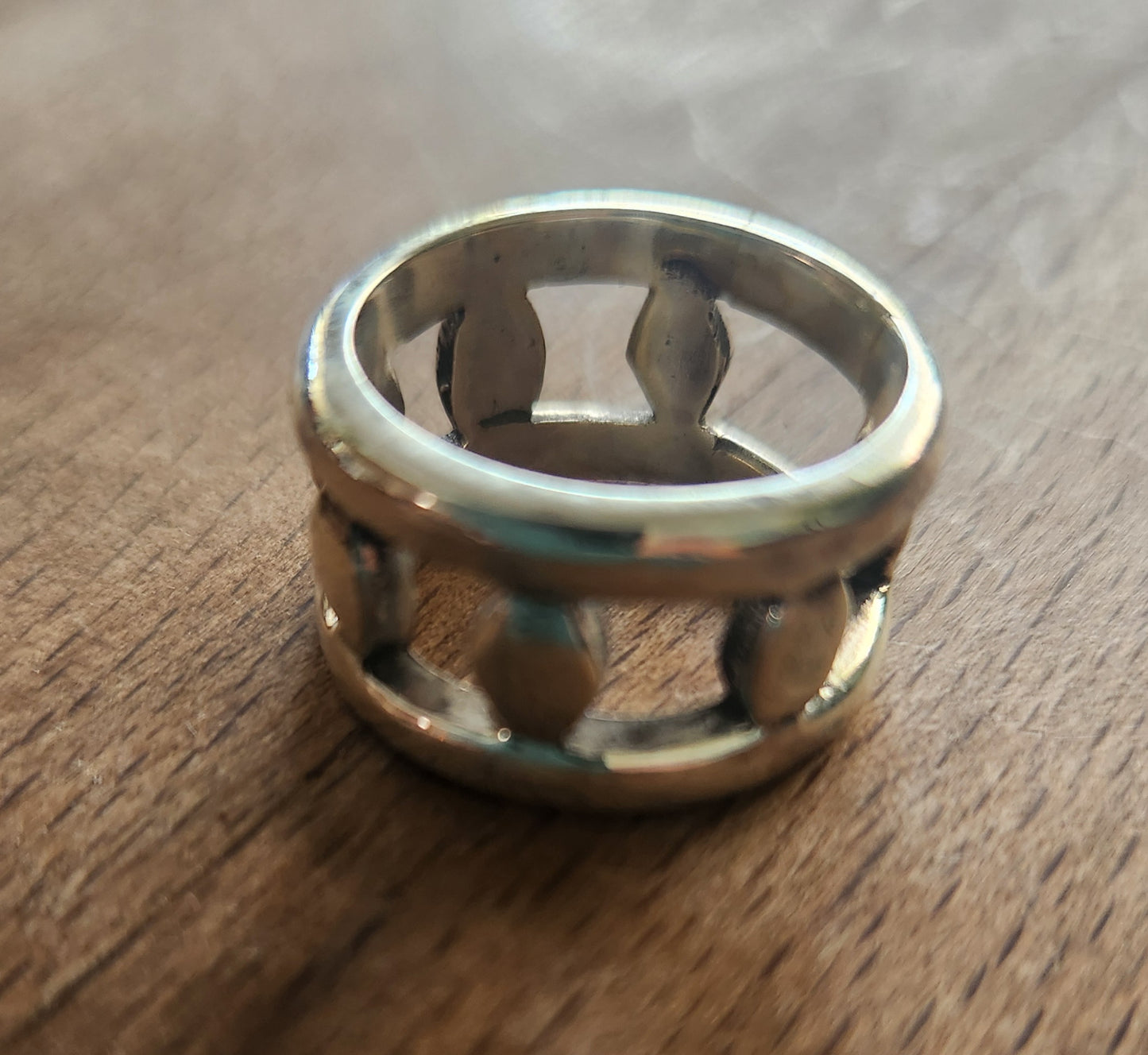 Wide rustic ring,13mm hammered band,925 sterling silver,handmade,nugget band,rough silver,boho,industrial