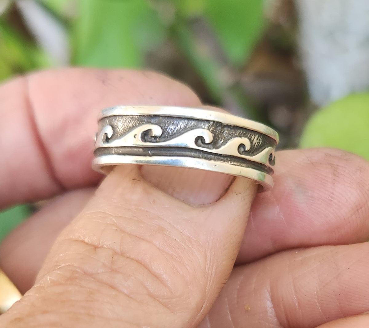Wave Surf ring,925 sterling silver, ocean sea wedding ring