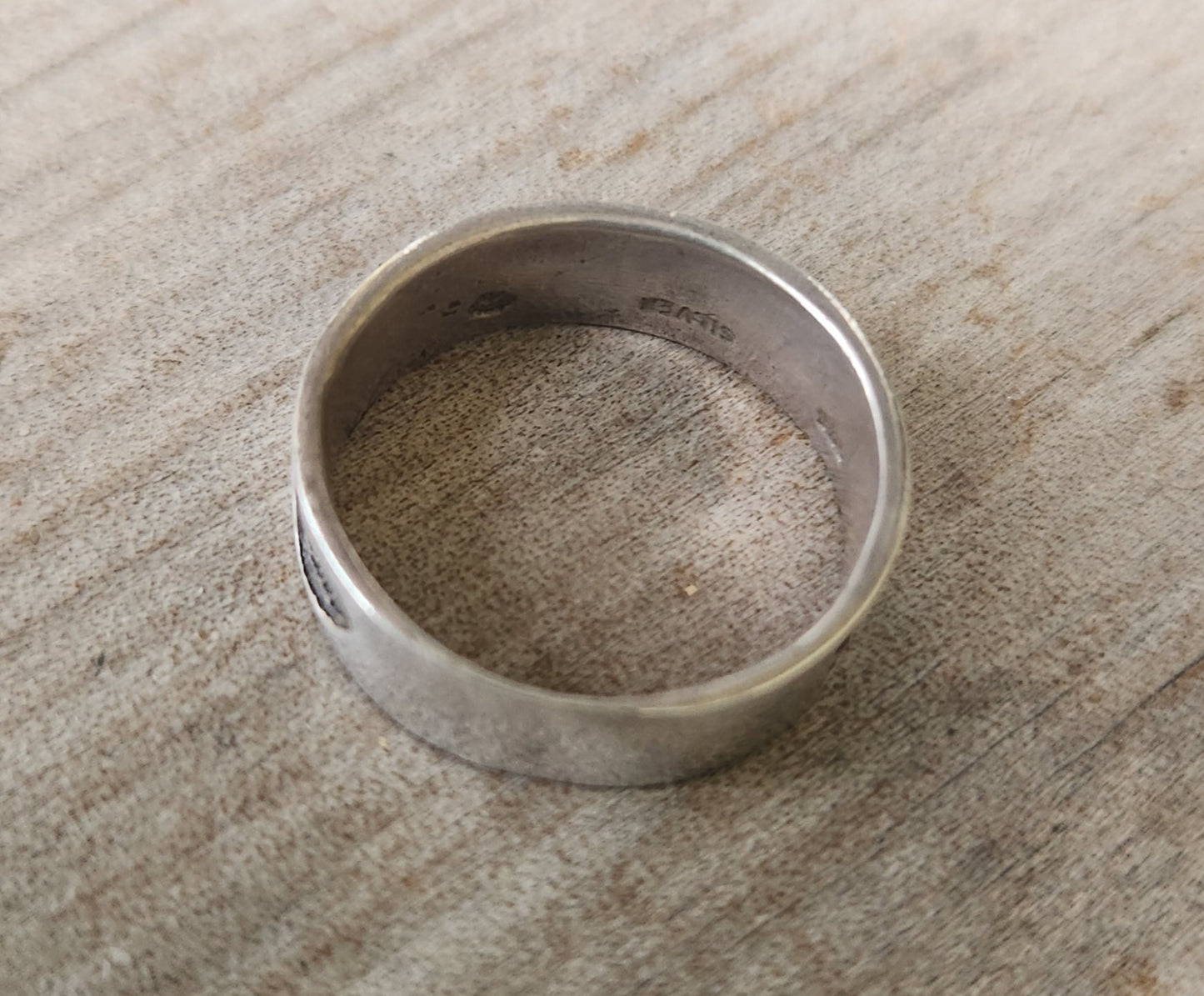 Footprint silver ring,925 sterling silver band