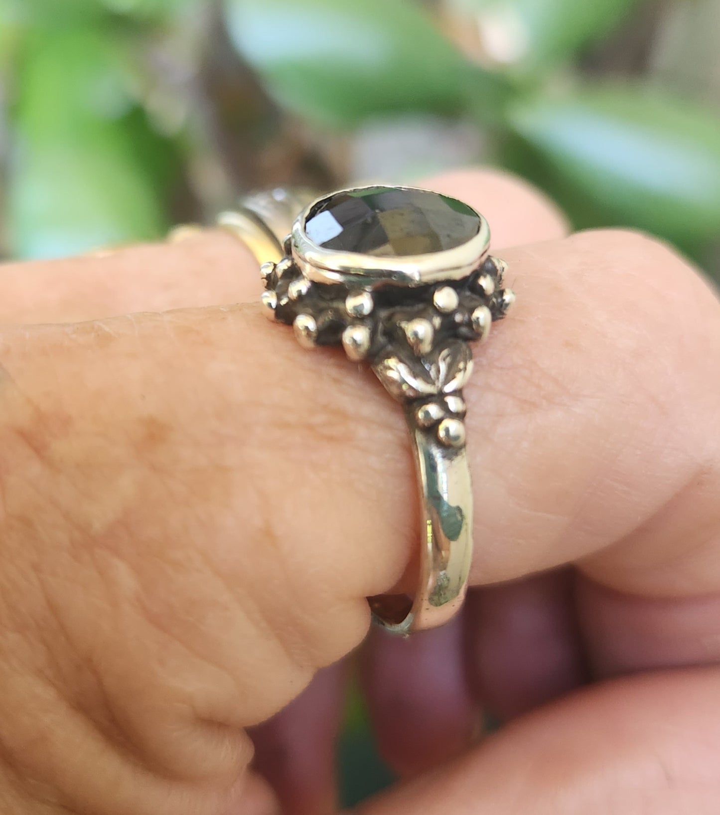 Amethyst cz ring,925 sterling silver, handmade,cubic zirconia goddess,boho,solitare ring,new age,ball ring,goddess,purple stone,