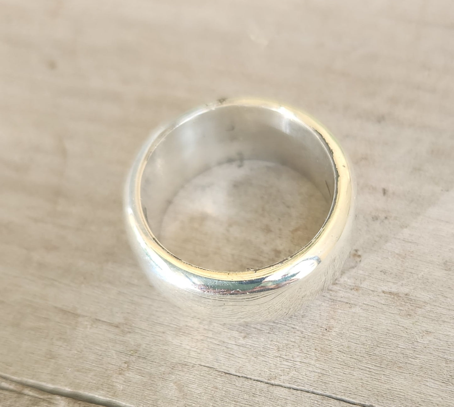 9mm silver ring,925 solid sterling silver,handmade plain band ,rounded band,unisex,d ring,