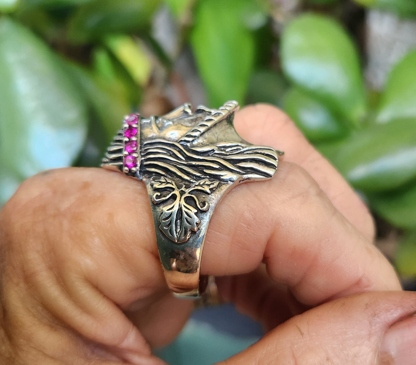 Jesus ring,crown of thorns,large ring, sterling silver,Christian,spirituals,religious,God,Catholic,church,blessed,