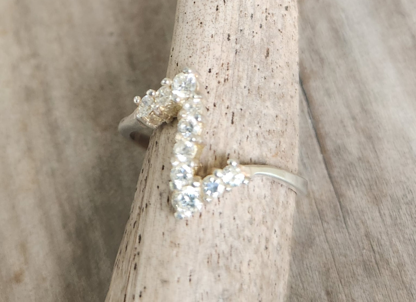 Small Cz ring,925 sterling silver, dainty pinkie ,Cubic zirconia ,handmade, ring,goddess,boho