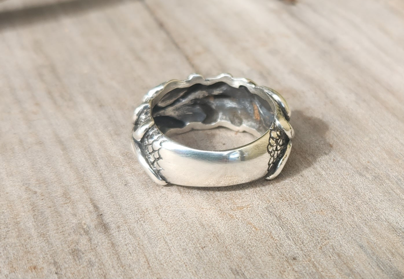 Thick silver band,925 sterling silver ring,dragon skin, modern,steampunk,tribal,dress ring,wedding