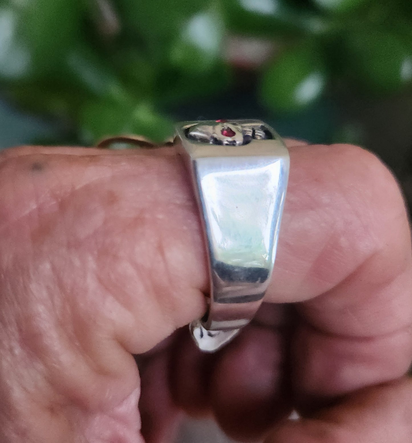 Small Skull signet ring,925 sterling silver, square signet,alternative,steampunk, gothic, punk ,pirate,hipster,man's fashion,hand made