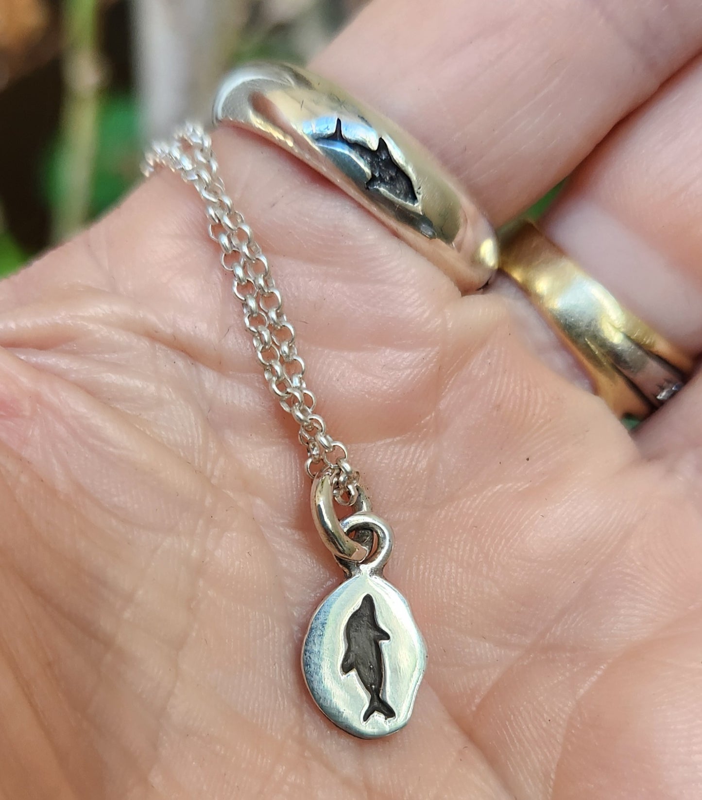 dolphin ring,925 sterling silver,6mm band silver,porpous