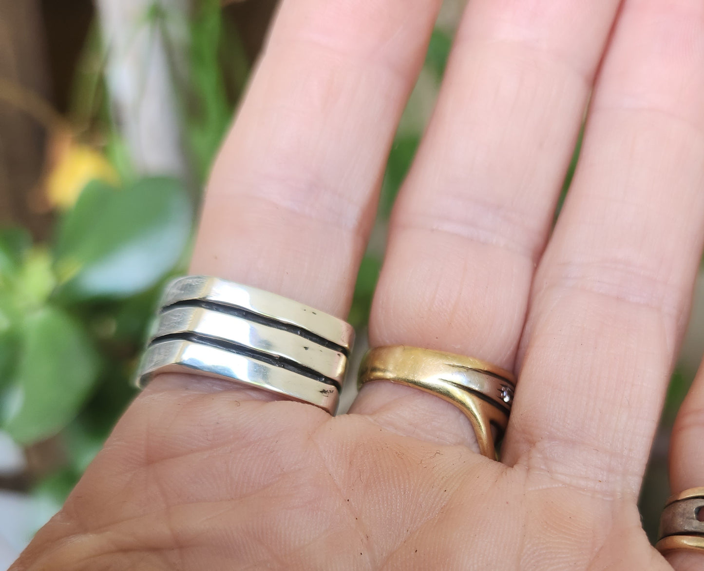 Heavy 13mm wide band, rectangle,925 sterling silver, heavy plain silver, handmade,ladies fashion,wide silver ring,flat top.