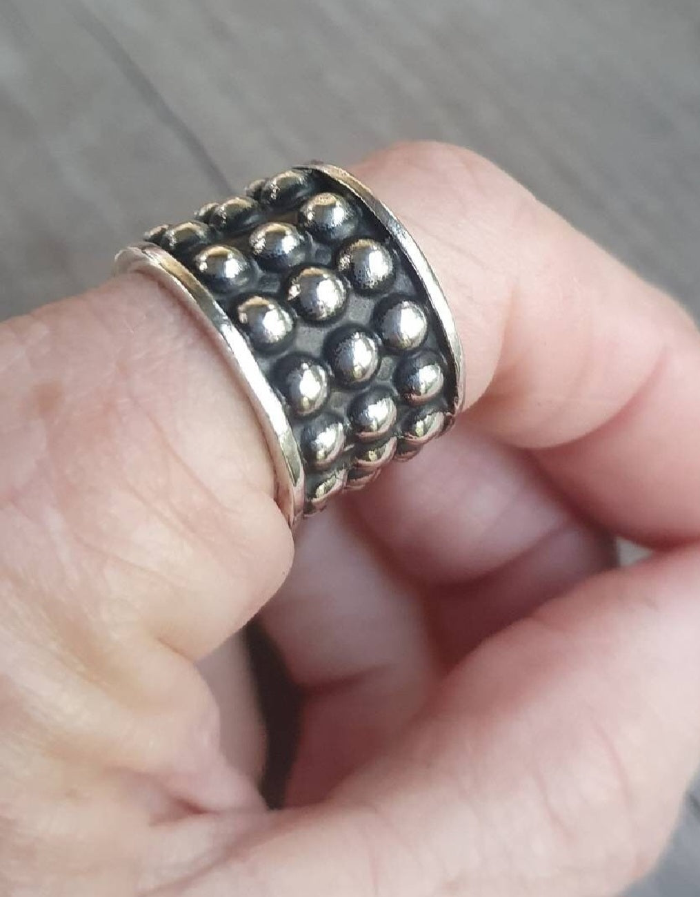 Wide ball ring,925 sterling silver,16mm silver band,wedding, modern ball ring