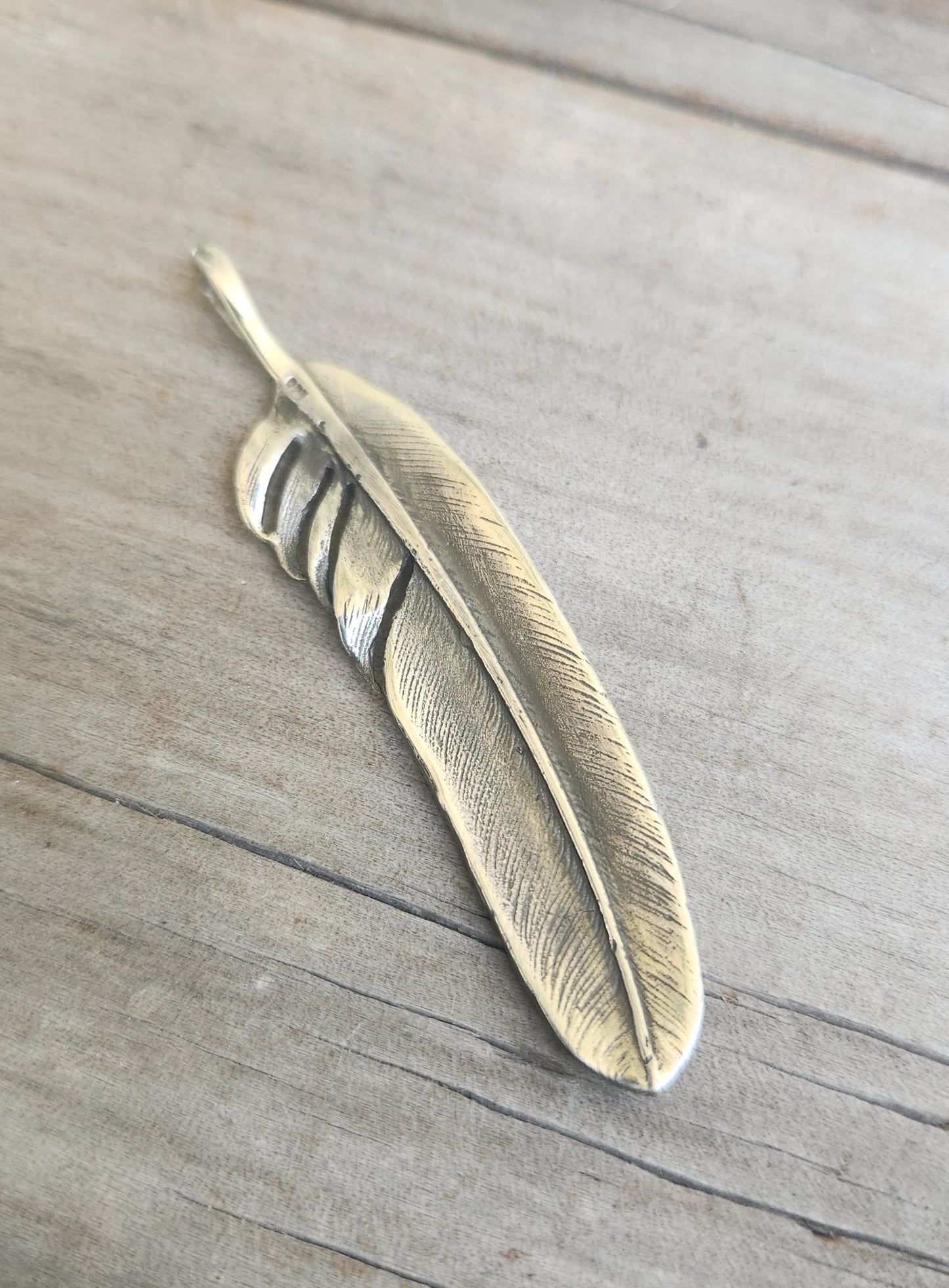 Large feather pendant,925 sterling silver,eagle feather,indian,gypsy,hippy,boho,long necklace
