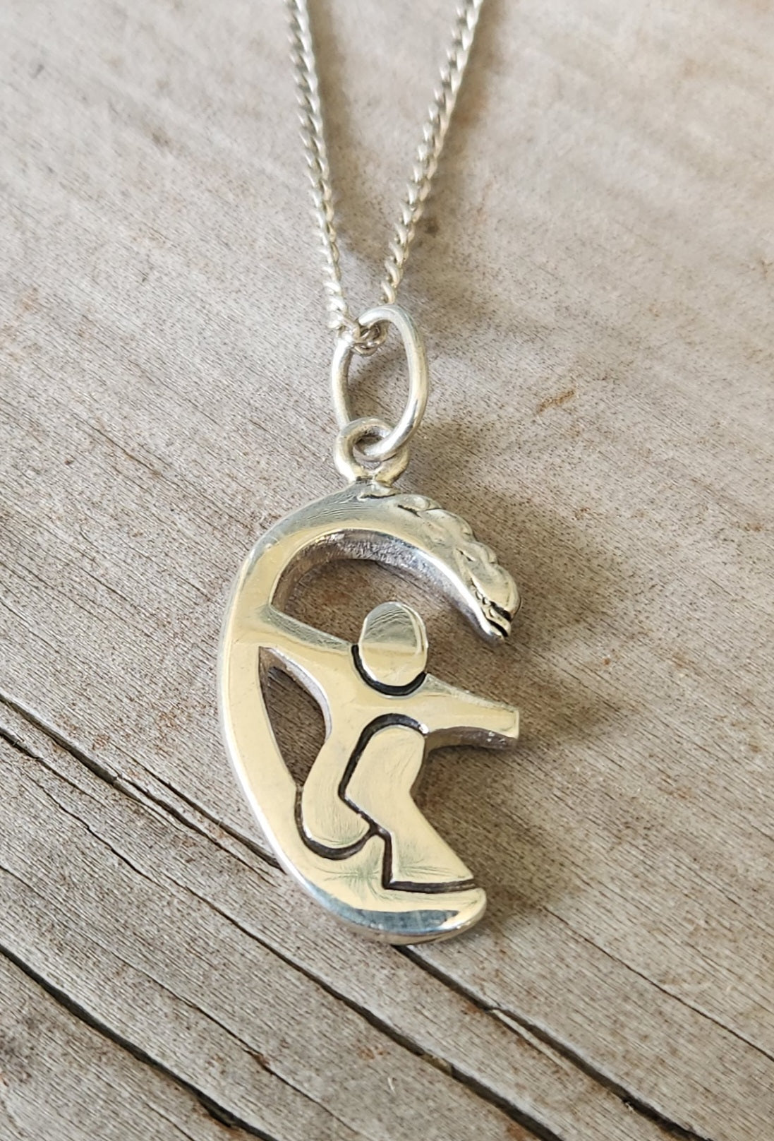 surfer pendant,925 sterling silver,surfboard rider,wave,surf beach ocean jewelry,handmade