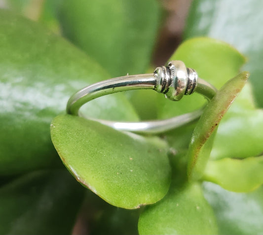 Small halo ball ring,solid 925 sterling silver, 2mm band,bead stacker