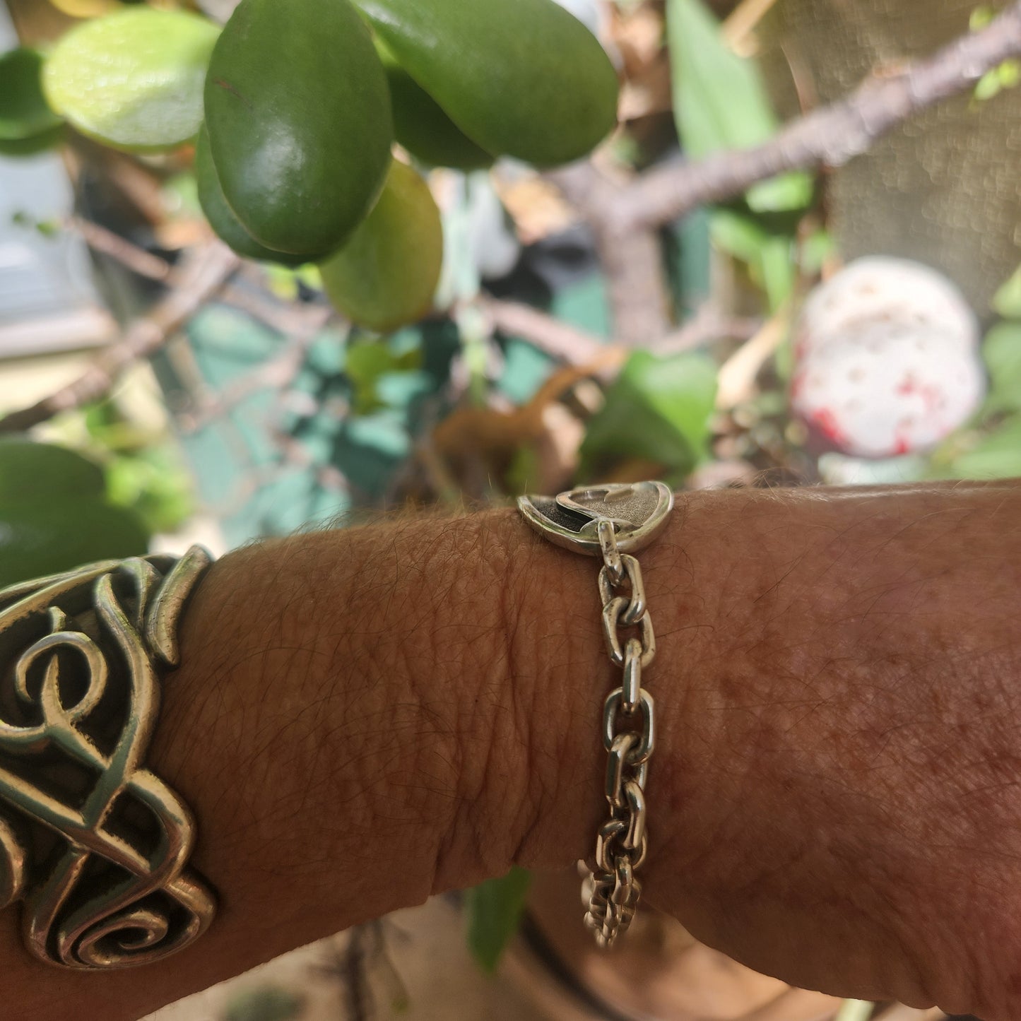 Wave surf chain bracelet,925 sterling silver,handmade,fisherman,marine ocean jewelry