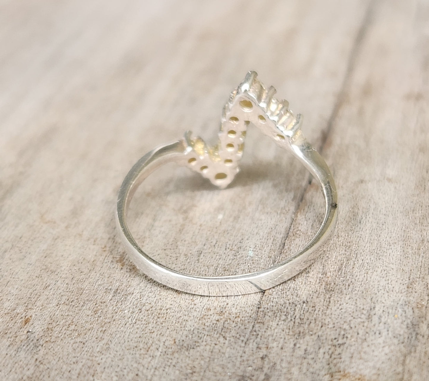 Small Cz ring,925 sterling silver, dainty pinkie ,Cubic zirconia ,handmade, ring,goddess,boho