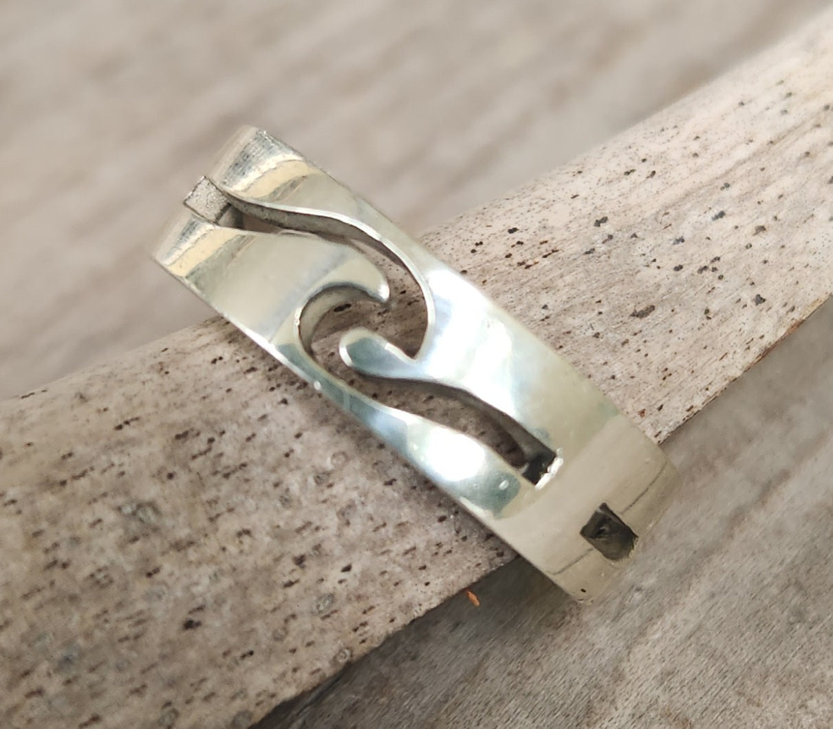 Wave Surf ring,925 sterling silver, ocean sea wedding ring