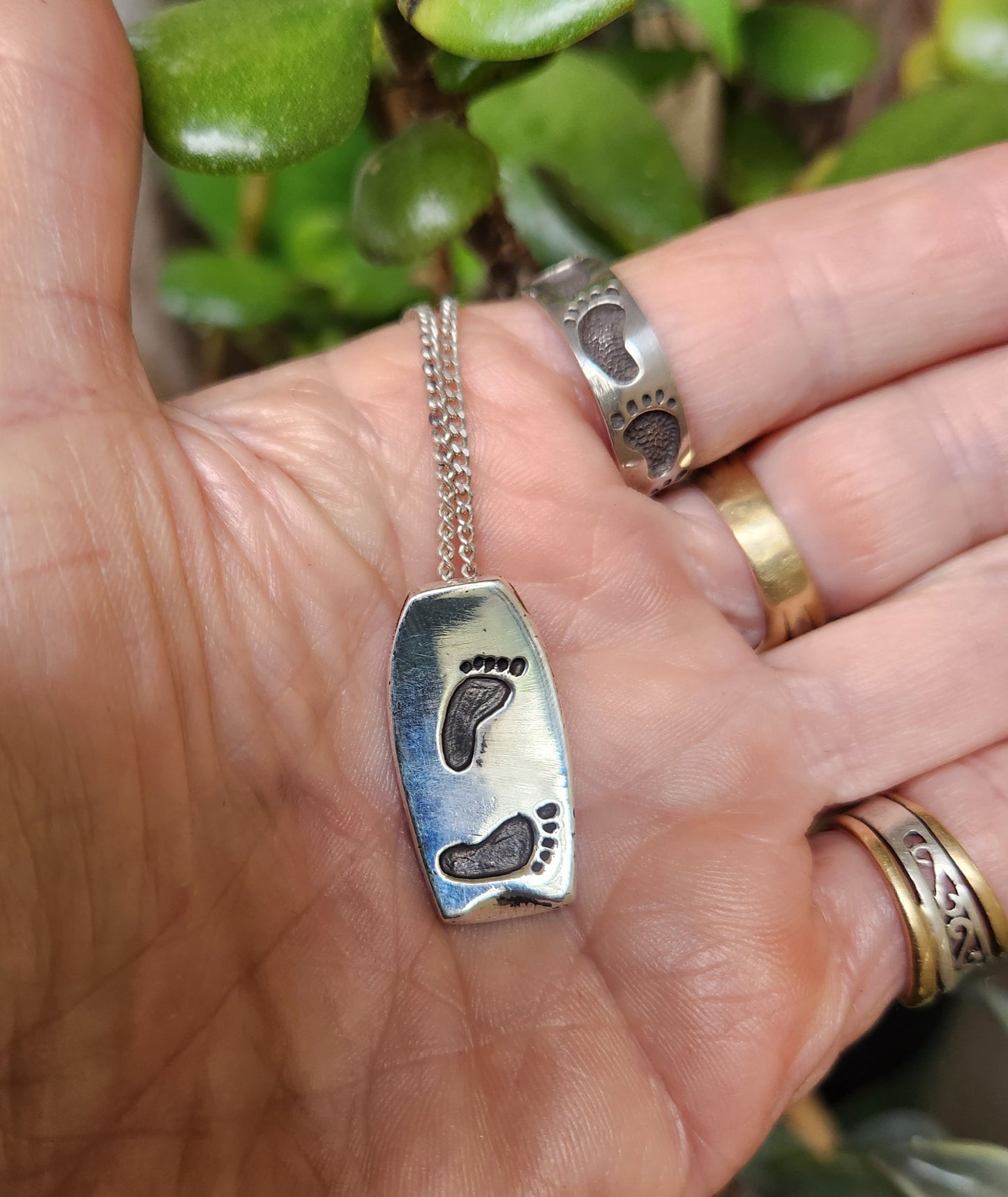 Bodyboard,Boogie board pendant,925 sterling silver,footprint ,beach jewelry,handmade