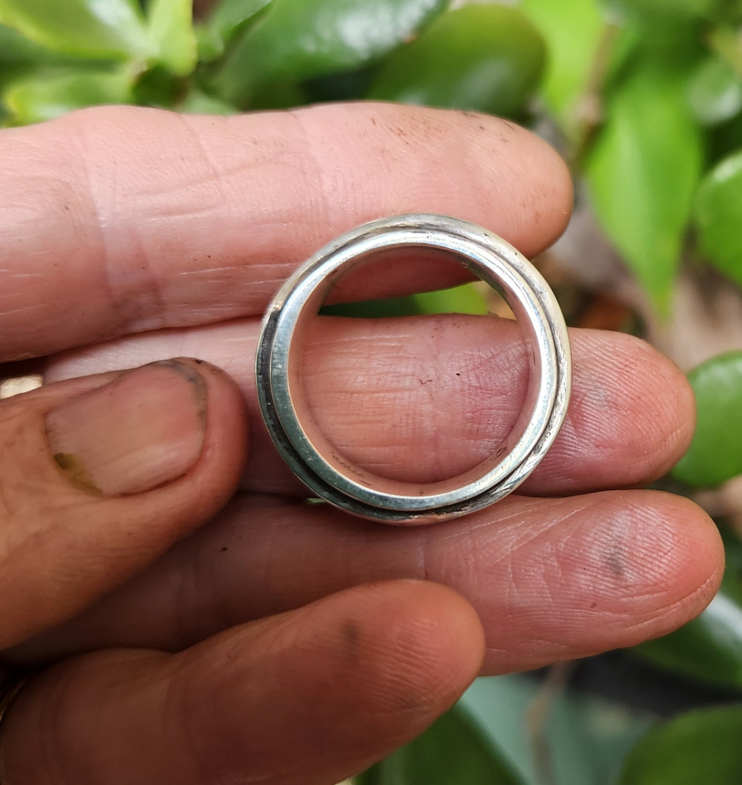 Heavy wave ring,925 sterling silver,10mm surf wave wedding band