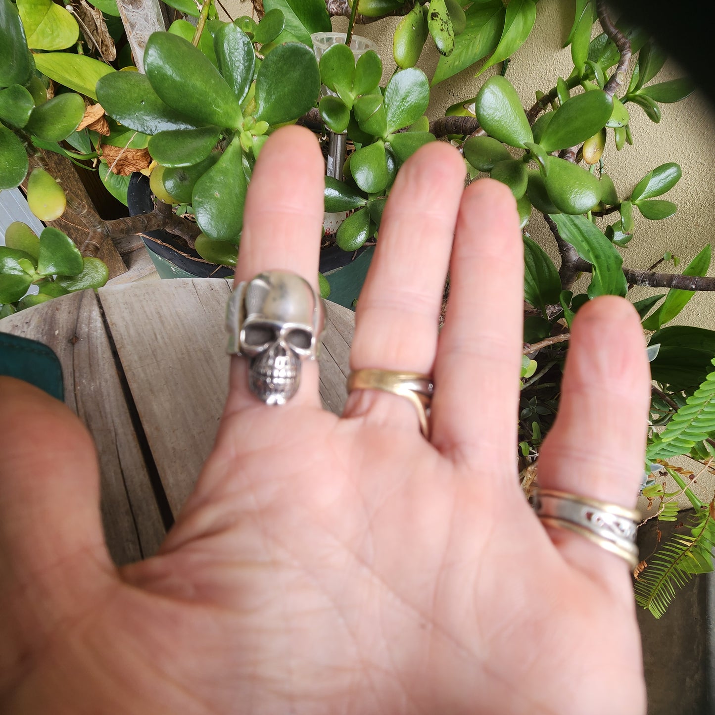 Long silver skull ring,  925 sterling silver,heavy plain ladies skull ring, steampunk,pirate,gothic punk pirate