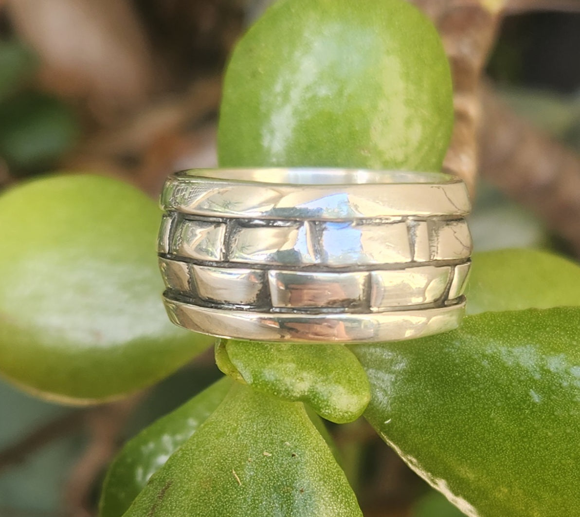 wide mens silver ring, 925 sterling silver, handmade,wedding band