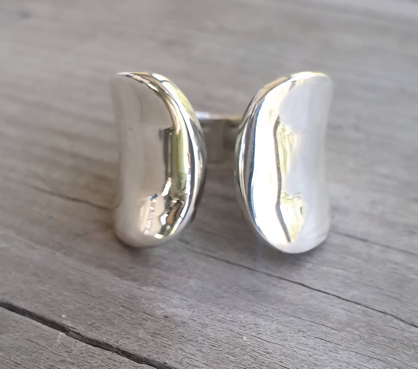 wide silver ring,925 sterling silver, adjustable,modern,thumb ring,handmade