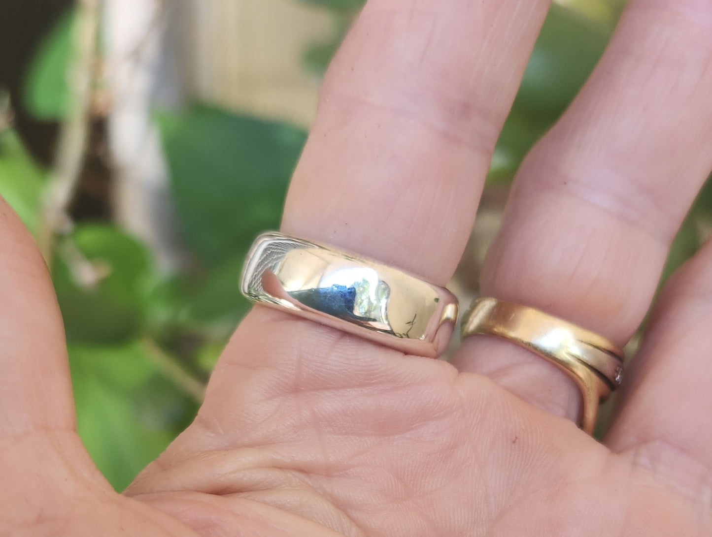 8mm silver ring,925 solid sterling silver,handmade plain band ,unisex,