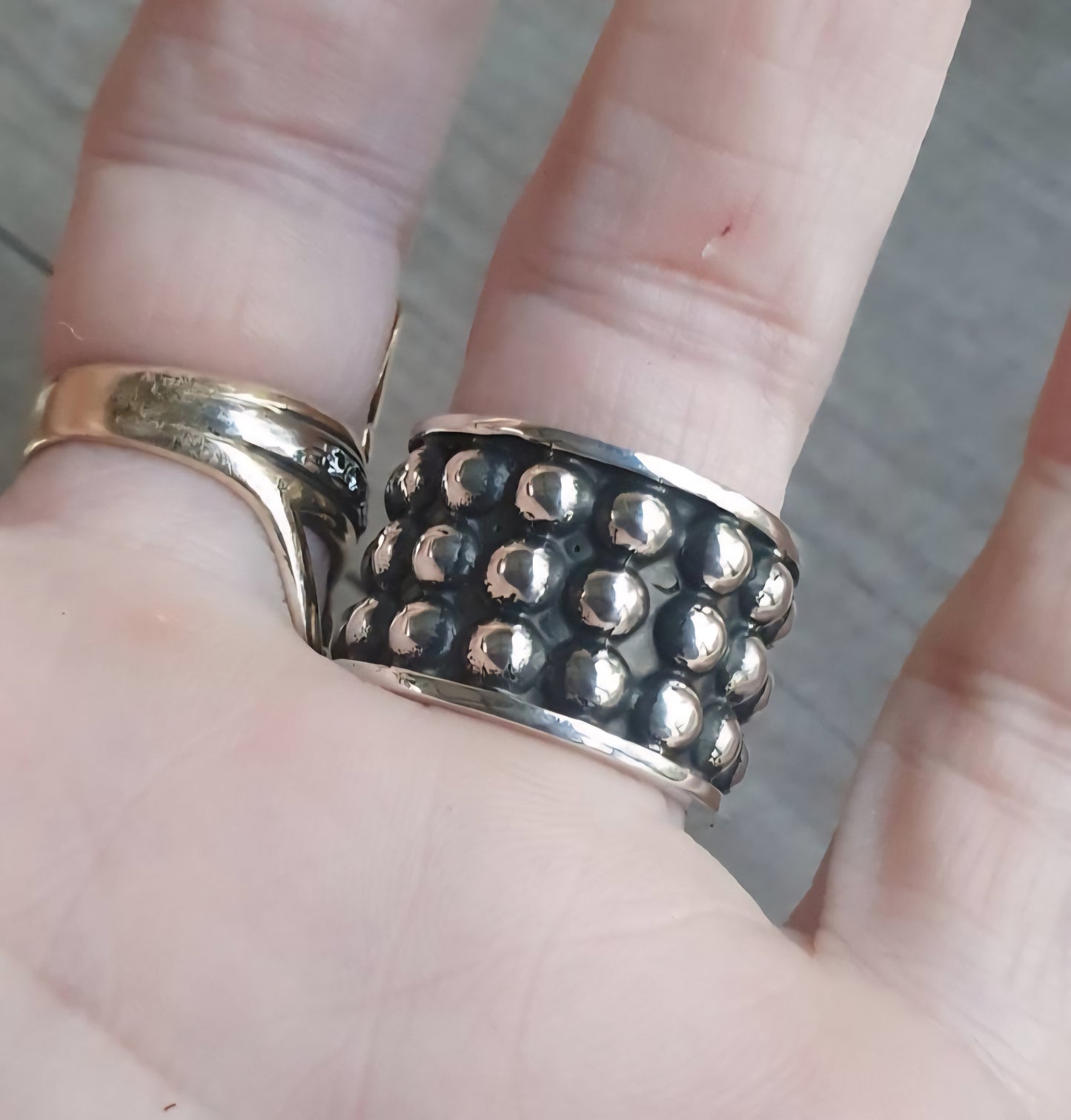 Wide ball ring,925 sterling silver,16mm silver band,wedding, modern ball ring