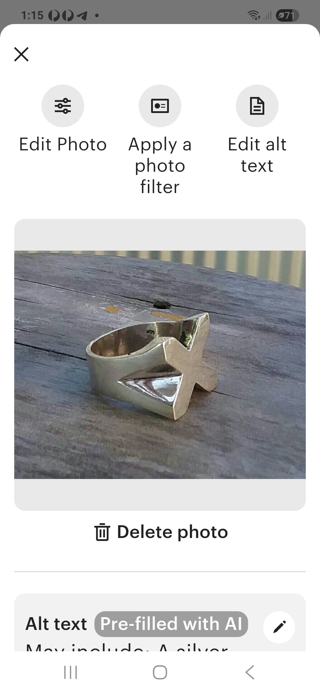 X solid ring,925 sterling silver,heavy X gen, X man ring, X generation.