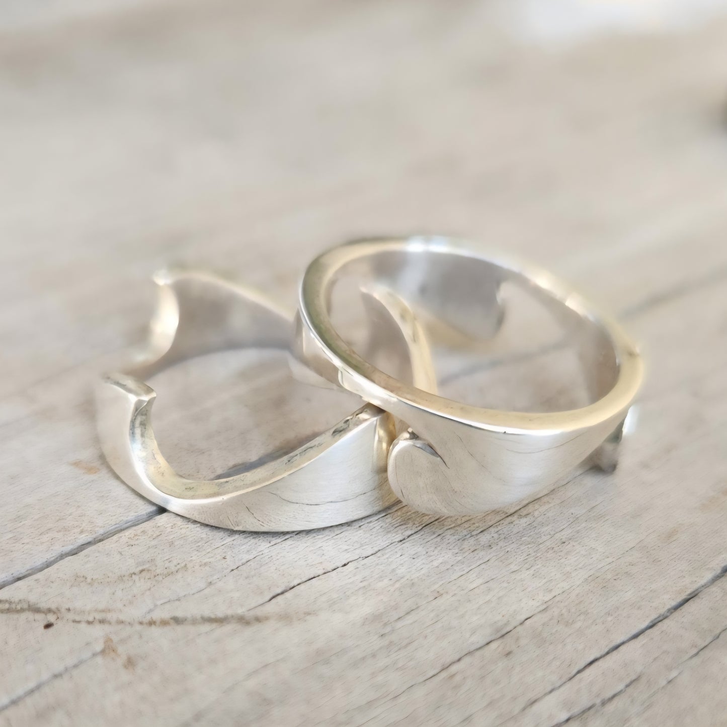 Wave Surf puzzel ring,925 sterling silver,ocean sea wedding ring