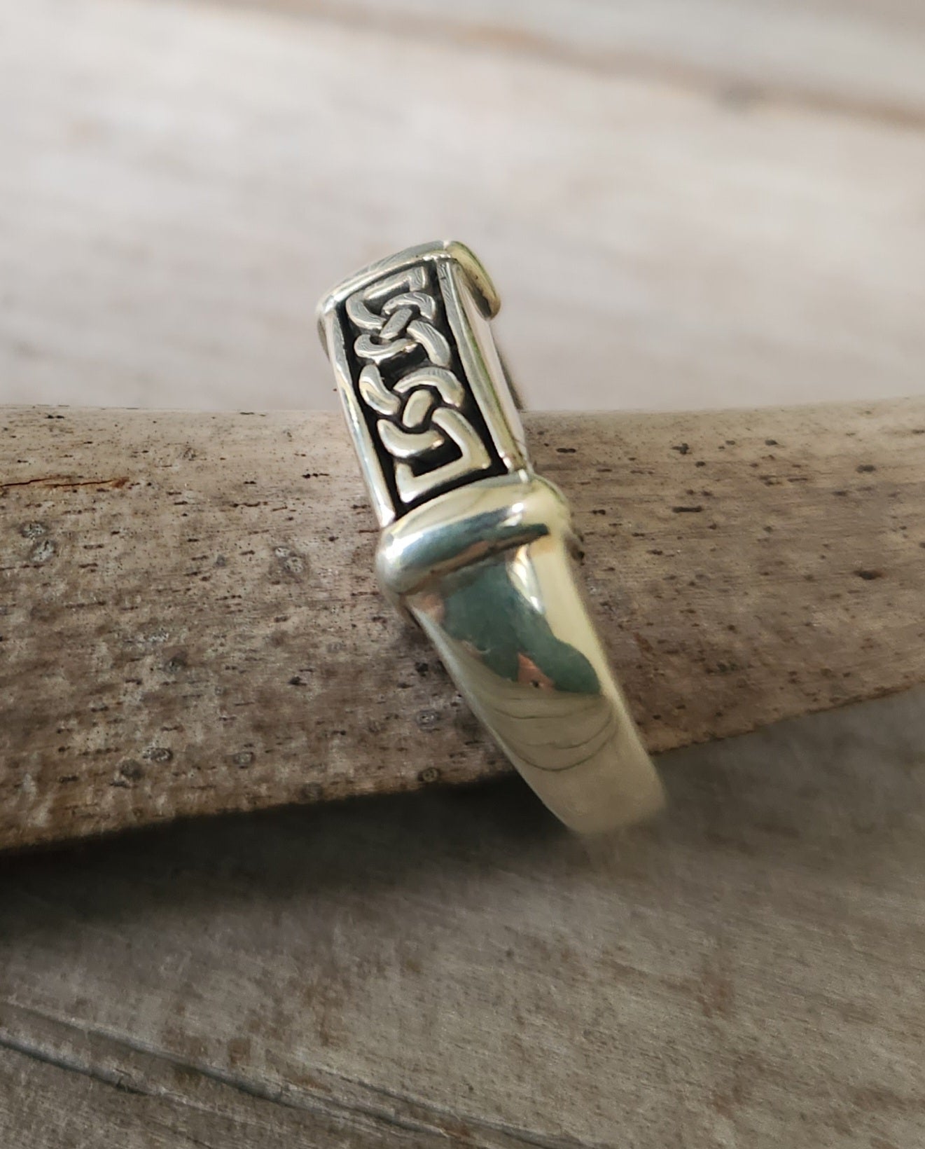 Celtic ring,925 sterling silver,narrow celtic tribal ring,