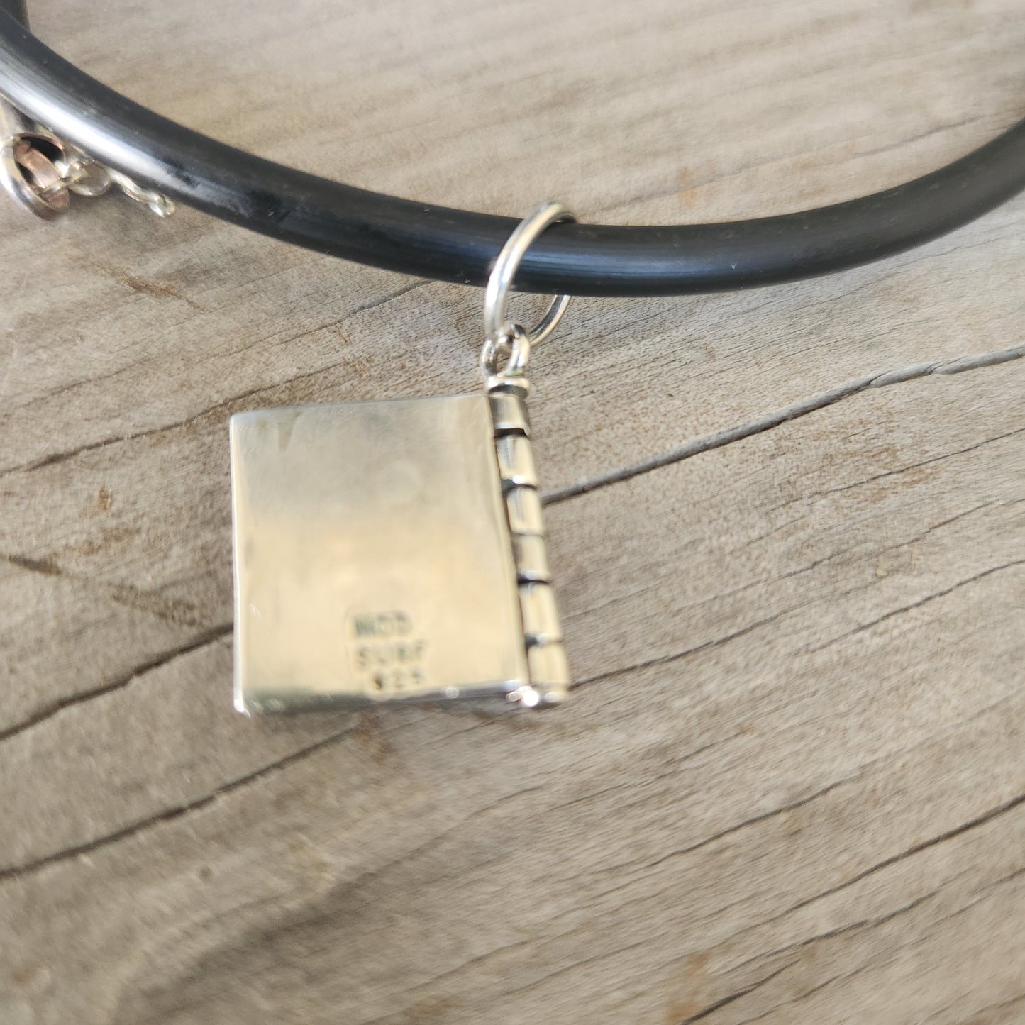 Wave surf story pendant,925 sterling silver,moveable surf book,marine medallion,fishing,dolphin, surfer,sea, diver,snorkelling pendant,sailor, wave,surfer,surf,beach jewelry,handmade,