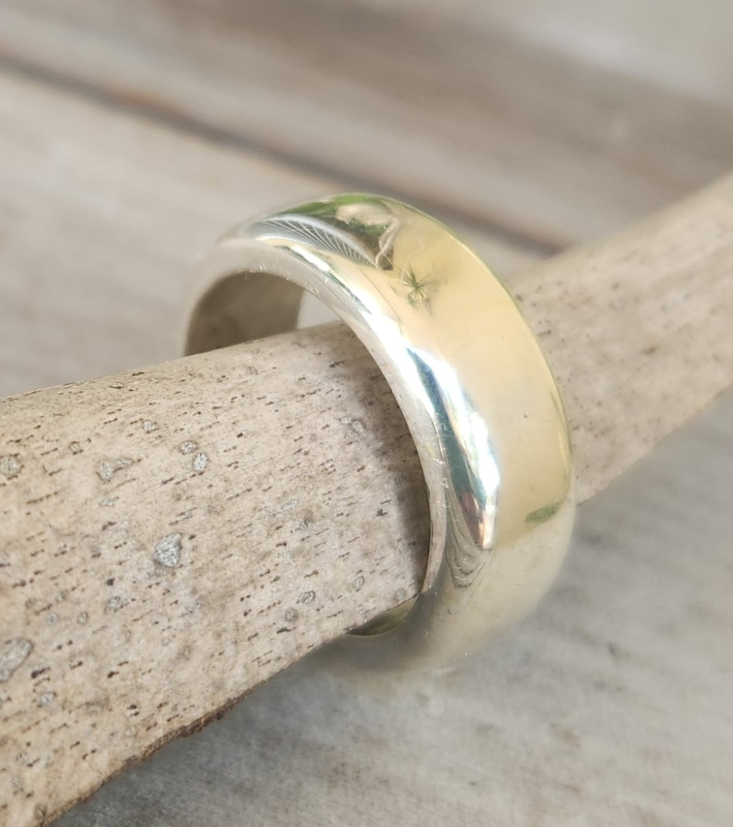 8mm silver ring,925 solid sterling silver,handmade plain band ,unisex,