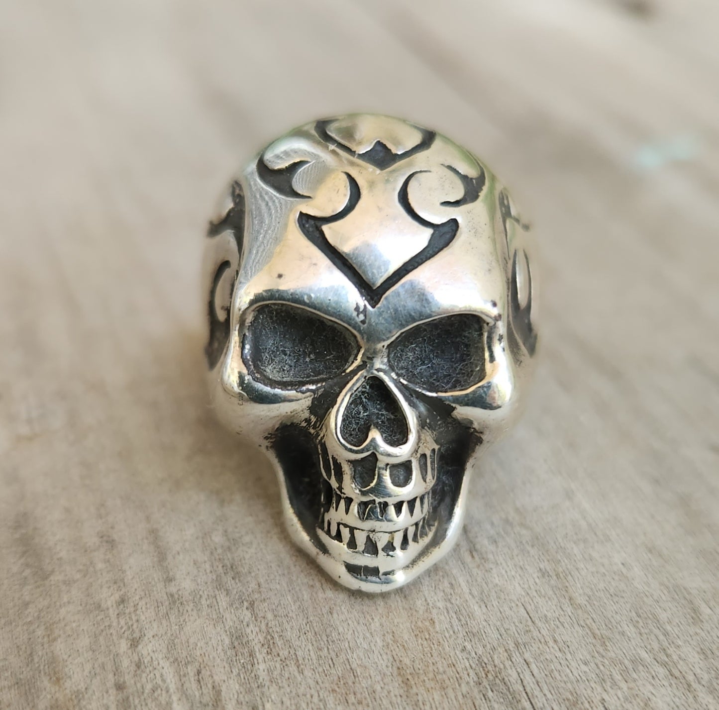 skull ring,925 sterling silver,tibal skull steampunk gothic punk, pirate,handmade,Celtic,skeleton,