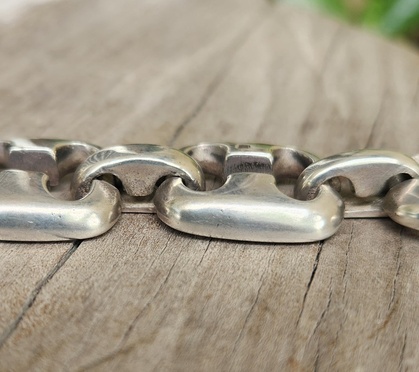 Heavy silver bracelet,925 sterling  handmade,square link chain, unisex,boho,