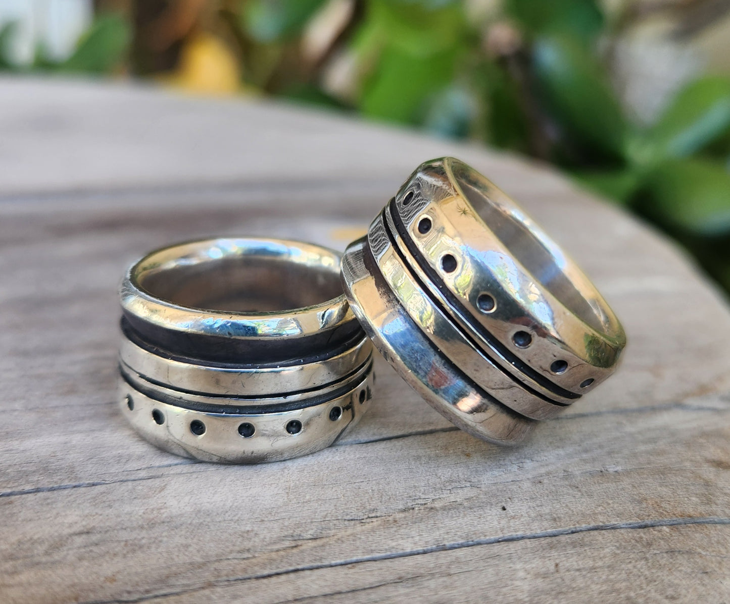 Heavy 16mm wide solid ring,925 sterling silver modern industrial band,handmade,rustic