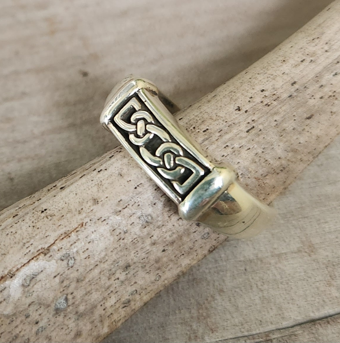 Celtic ring,925 sterling silver,narrow celtic tribal ring,