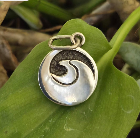 Wave sea pendant,925 sterling silver,marine medallion,fishing,dolphin, surfer,surf, diver,snorkelling pendant,sailor, wave,surfer,surf,beach jewelry,handmade,
