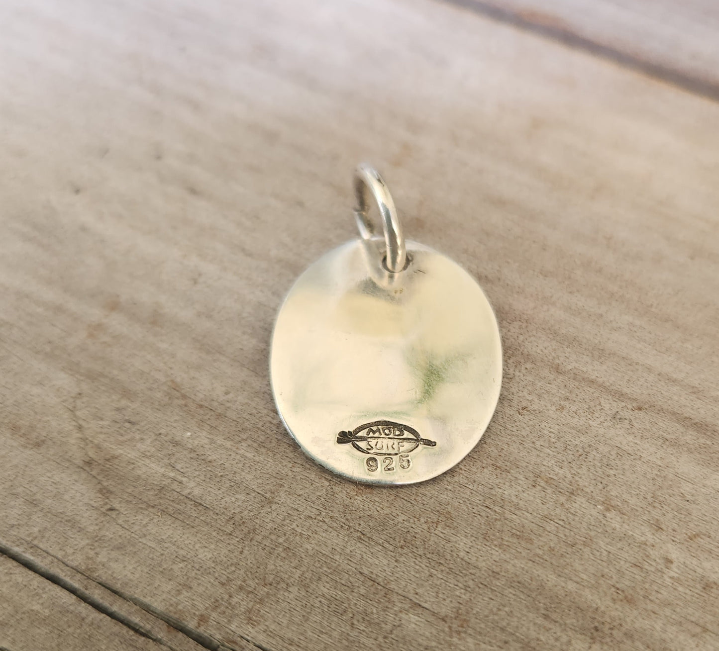 Keen for you Cupid,lovers disc, hammered sterling silver,stamped ID tag,gypsy,hippy boho